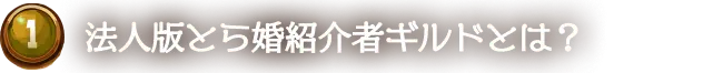 法人版とら婚紹介者ギルドとは？