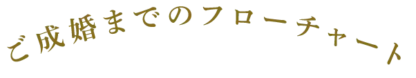 ご成婚までのフローチャート